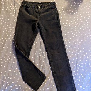 Buffalo David Bitten Charcoal Cords, Skinny Stretch Sz 8